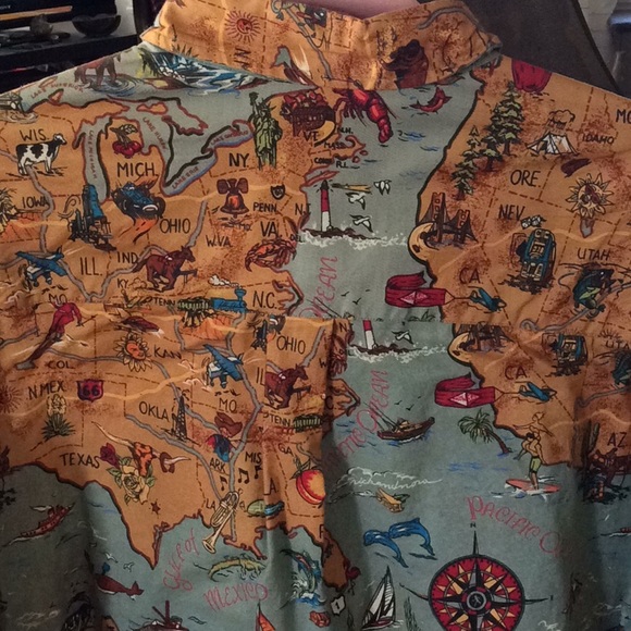 Nick and Nora vintage map shirt - Picture 6 of 15